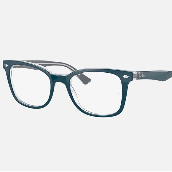 New Ray Ban Eyeglasses RB 5285 5763 Blue on Transparent Optical Frame 53-19-145